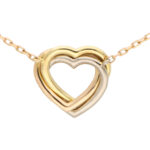 Vintage Cartier Open Heart Trinity Necklace