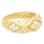 Vintage Van Cleef & Arpels Diamond Bombe Ring