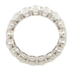 GIA Certified 5.23ct Oval Cut Diamond Full Eternity Ring