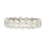 GIA Certified 5.23ct Oval Cut Diamond Full Eternity Ring