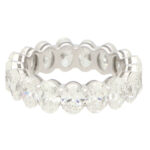 GIA Certified 5.23ct Oval Cut Diamond Full Eternity Ring