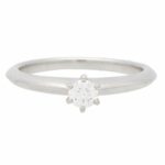 Vintage Tiffany & Co. Round Brilliant Cut Diamond Ring