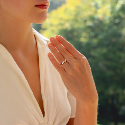Certified Vintage Cartier Lanières Solitaire Diamond Ring