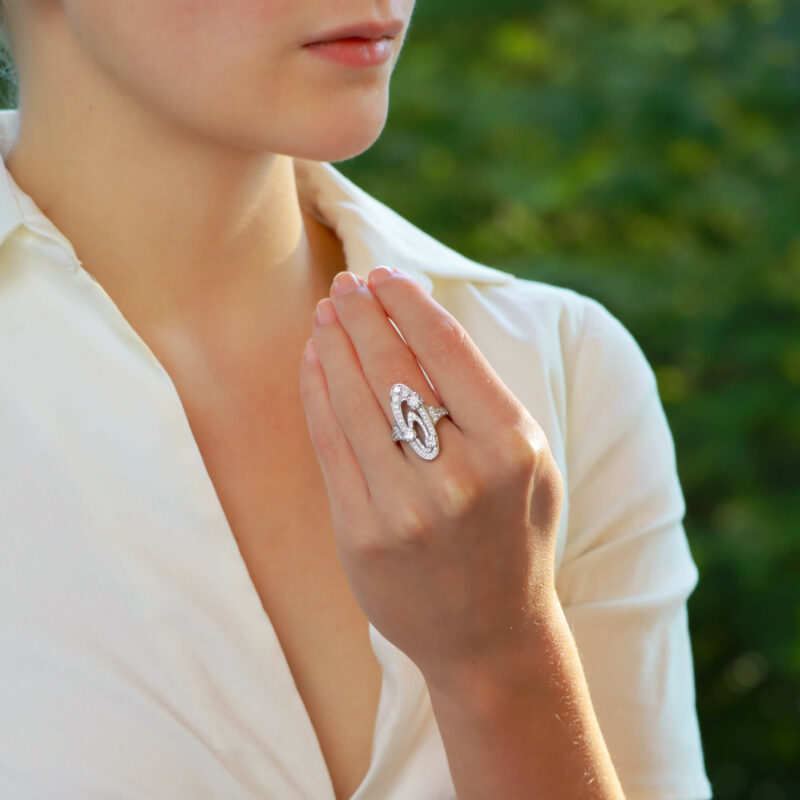 Vintage Bvlgari Elisia Diamond Cocktail Ring