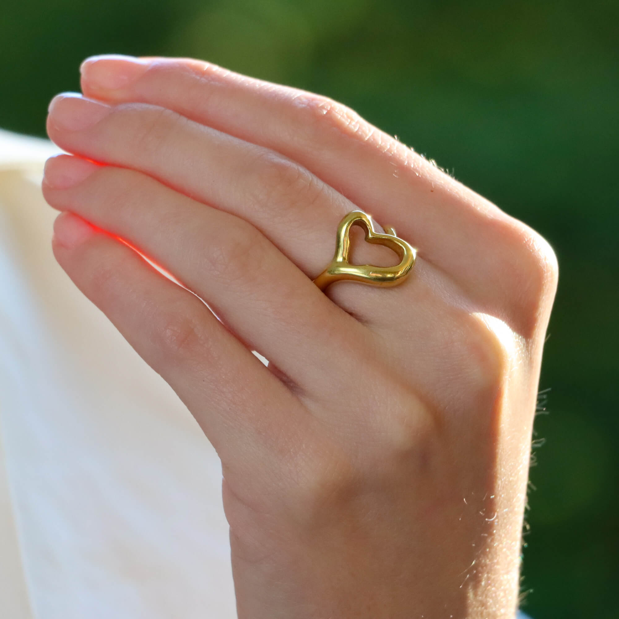 Tiffany elsa peretti clearance open heart ring