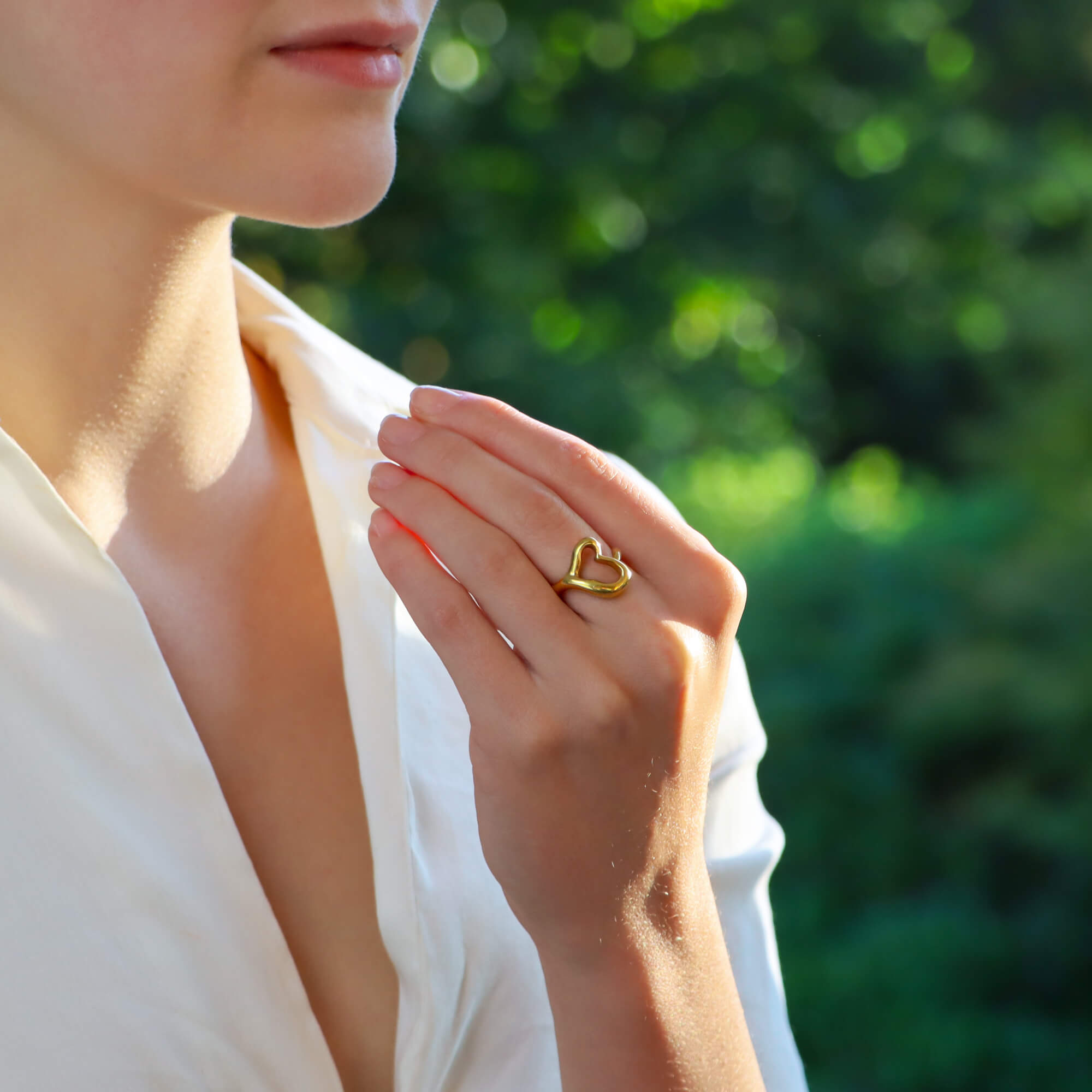 Vintage Tiffany Co. Open Heart Ring at Susannah Lovis Jewellers