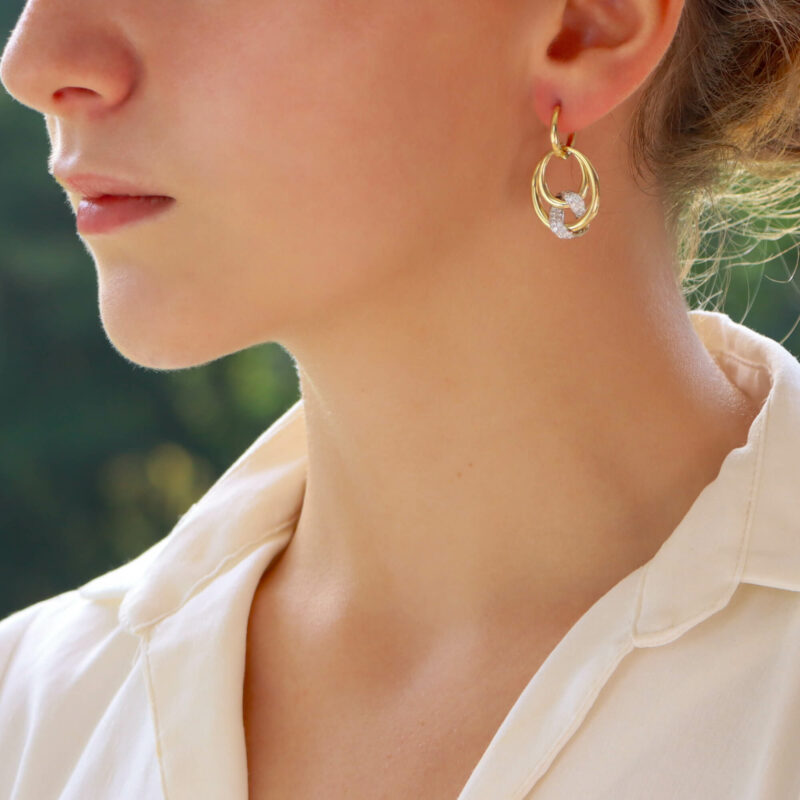 Contemporary shop diamond earrings