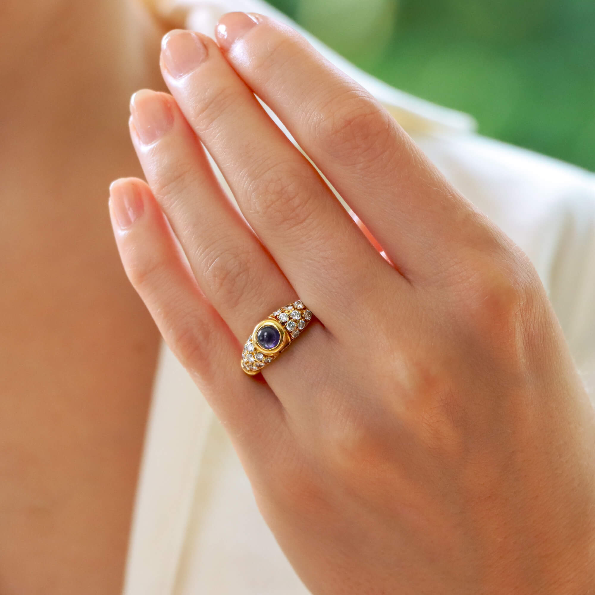 Vintage Chaumet Paris Sapphire and Diamond Ring at Susannah Lovis Jewellers