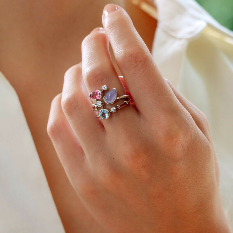 Vintage Cartier Meli Melo Semi Precious Dress Ring