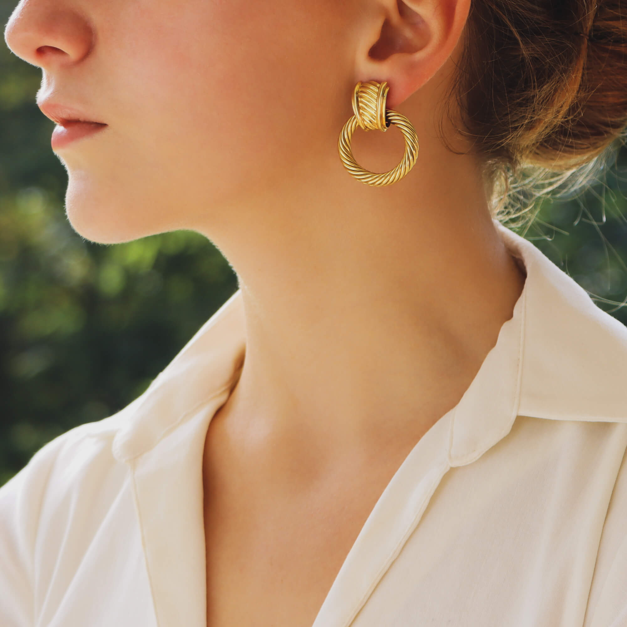 Crystal Door Knocker Earrings | Purple Door Boutique – Purple Door Boutique