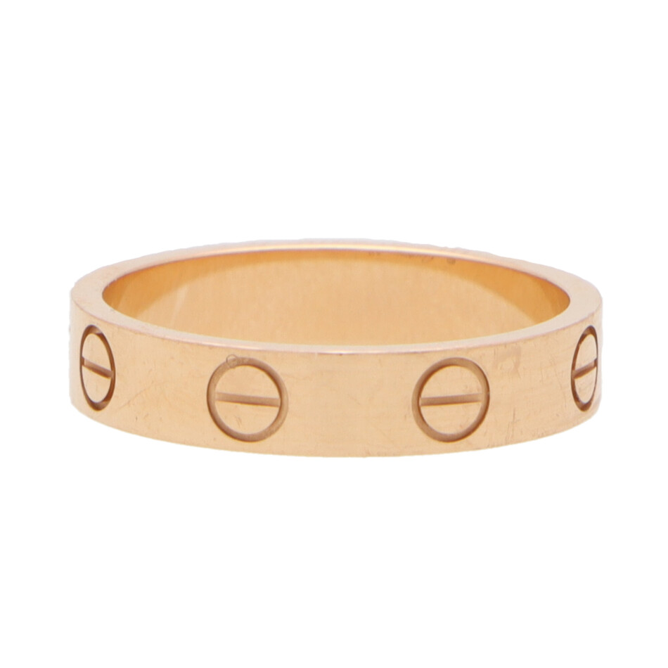 Vintage Cartier Mini Love Ring in Rose Gold,