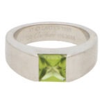 Vintage Cartier Peridot Tank Ring