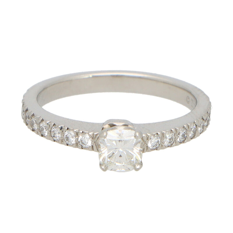 Vintage Tiffany & Co. 'Novo' Cushion Cut Diamond Ring