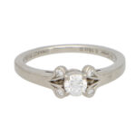 Vintage GIA Certified Cartier 'Ballerine' Diamond Ring