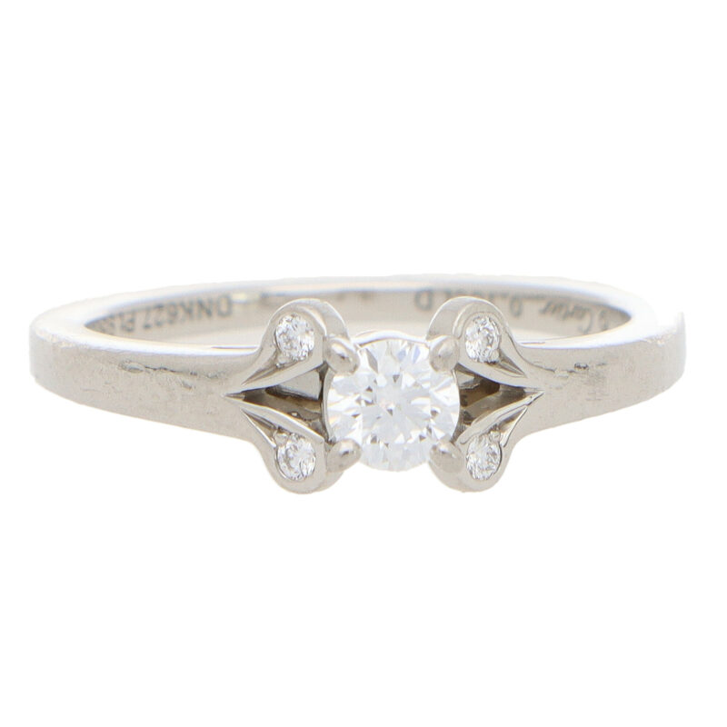 Vintage GIA Certified Cartier 'Ballerine' Diamond Ring