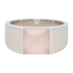 Vintage Cartier Rose Quartz Tank Ring