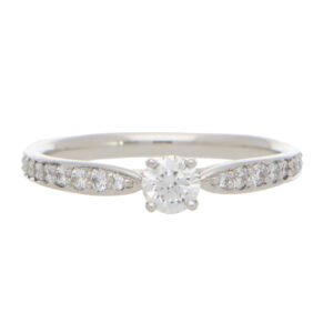 Vintage Tiffany & Co. Round Brilliant Cut Diamond Ring