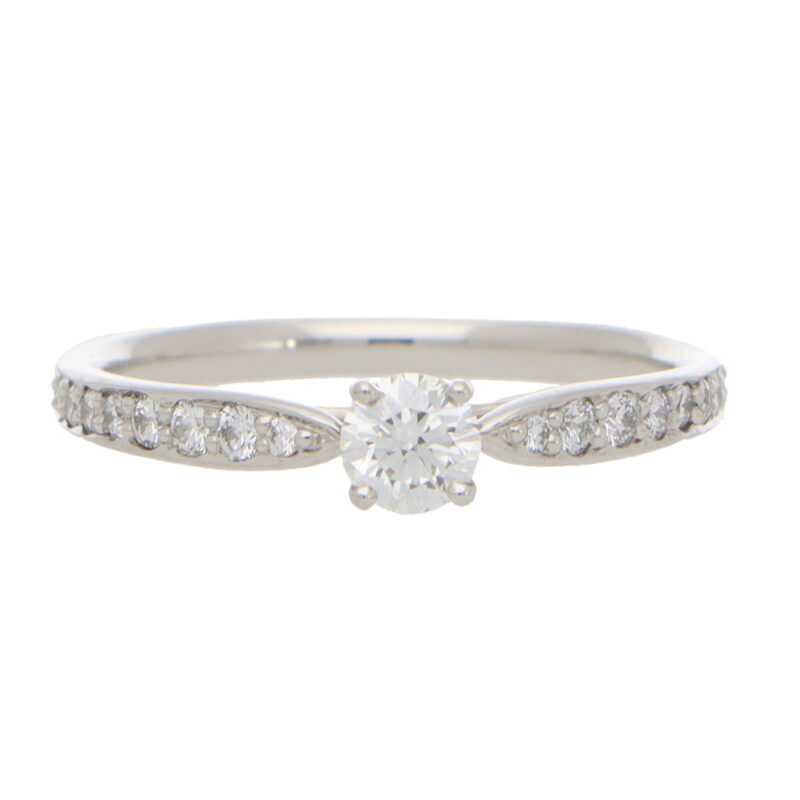 Vintage Tiffany & Co. Round Brilliant Cut Diamond Ring