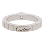 Certified Vintage Cartier Lanières Solitaire Diamond Ring