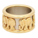 Vintage Cartier Walking Elephant Ring