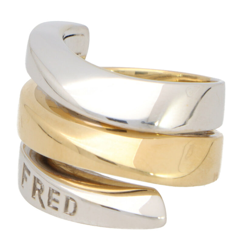 Vintage Fred Paris Coil Twist 'Success' Ring