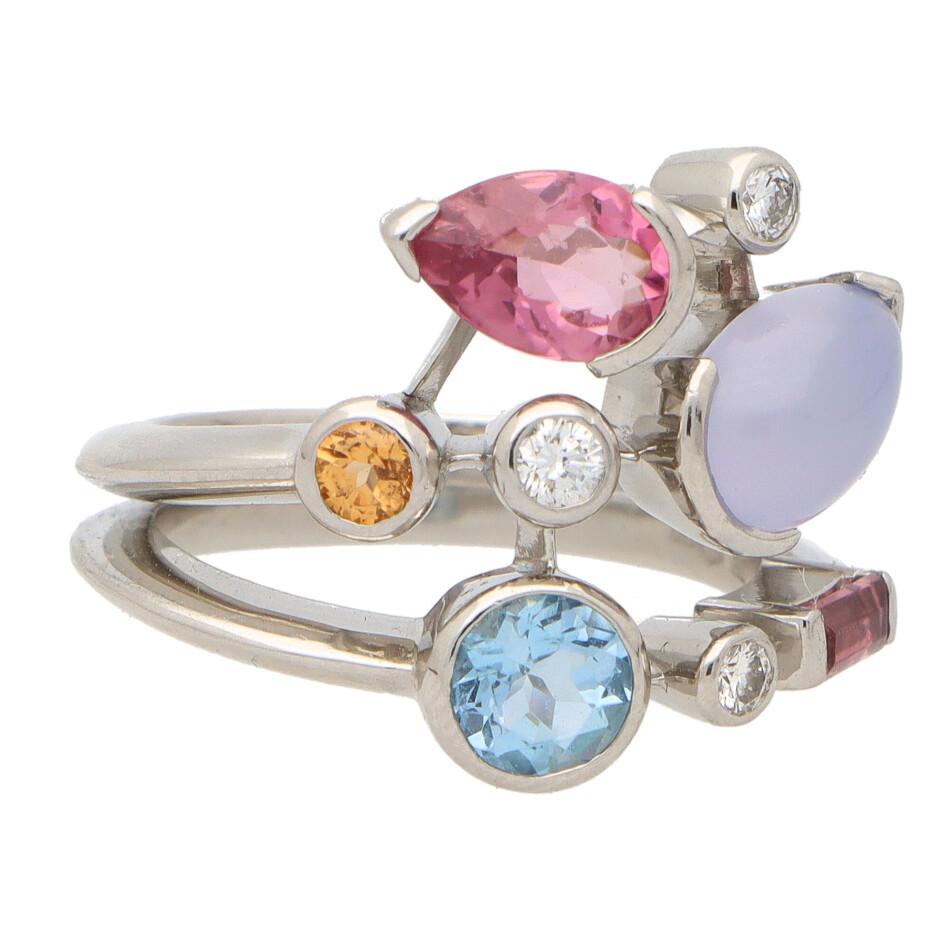 Vintage Cartier Meli Melo Semi Precious Dress Ring