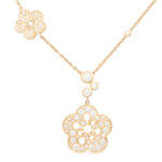 Vintage Boodles Large Blossom Diamond Pendant Necklace