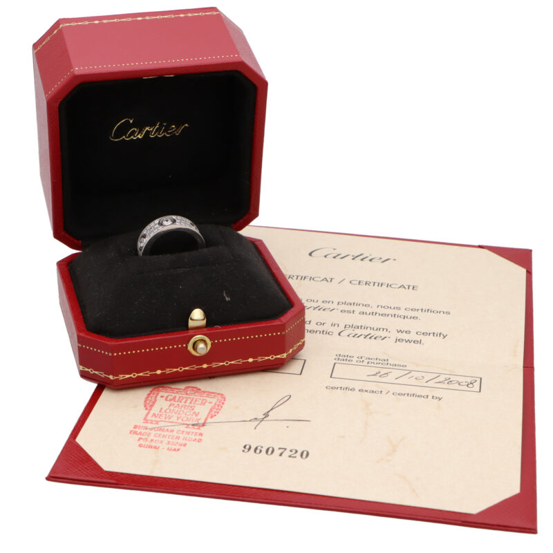 Vintage Cartier Diamond Paved Love Ring