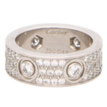 Vintage Cartier Diamond Paved Love Ring