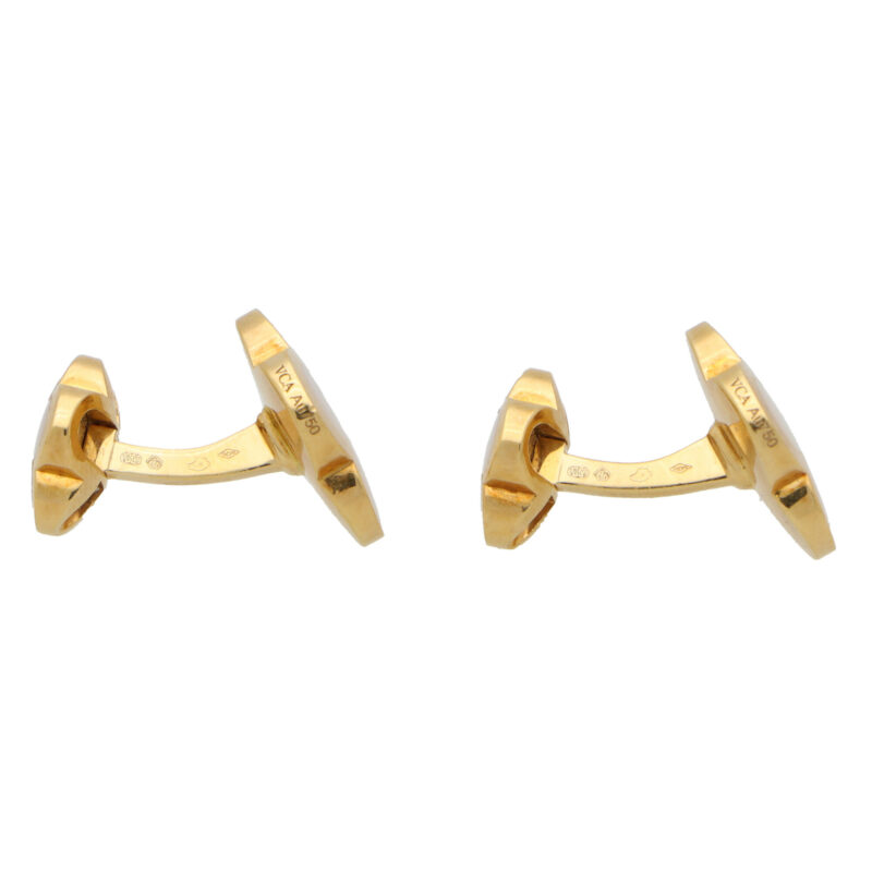 Vintage Van Cleef and Arpels Alhambra Swivel Back Cufflinks