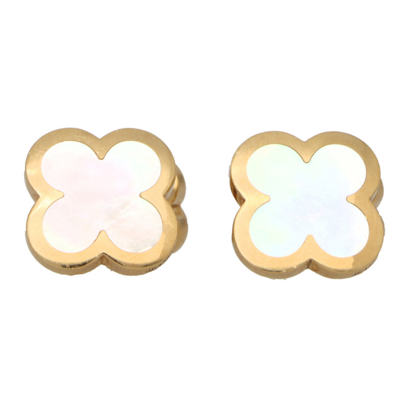 Vintage Van Cleef and Arpels Alhambra Swivel Back Cufflinks