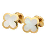 Vintage Van Cleef and Arpels Alhambra Swivel Back Cufflinks