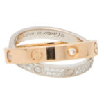 Vintage Cartier Double Band Diamond Love Ring