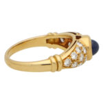 Vintage Chaumet Paris Sapphire and Diamond Ring