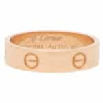 Vintage Cartier Love Ring in Rose Gold Size 52