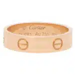 Vintage Cartier Love Ring in Rose Gold Size 52