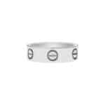 Vintage Cartier Love Ring in White Gold Size 51