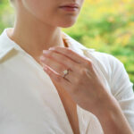 Vintage Certified Tiffany & Co Yellow Diamond Cluster Ring