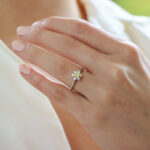 Vintage Certified Tiffany & Co Yellow Diamond Cluster Ring