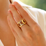 Vintage Cartier C Diamond Band Ring