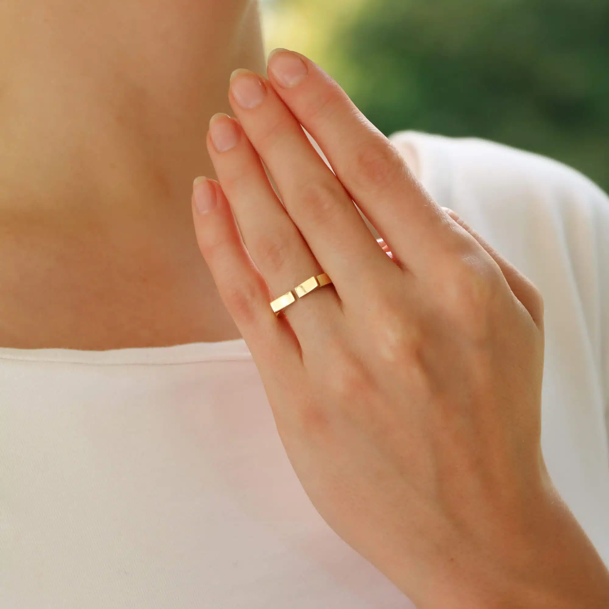 Vintage Cartier 'Flat C' Diamond Ring