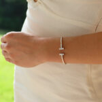 Vintage Tiffany & Co. Diamond ‘Tiffany T’ Bangle in White Gold