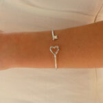 Vintage Tiffany & Co. ‘Tiffany Keys’ Wire Heart Bangle