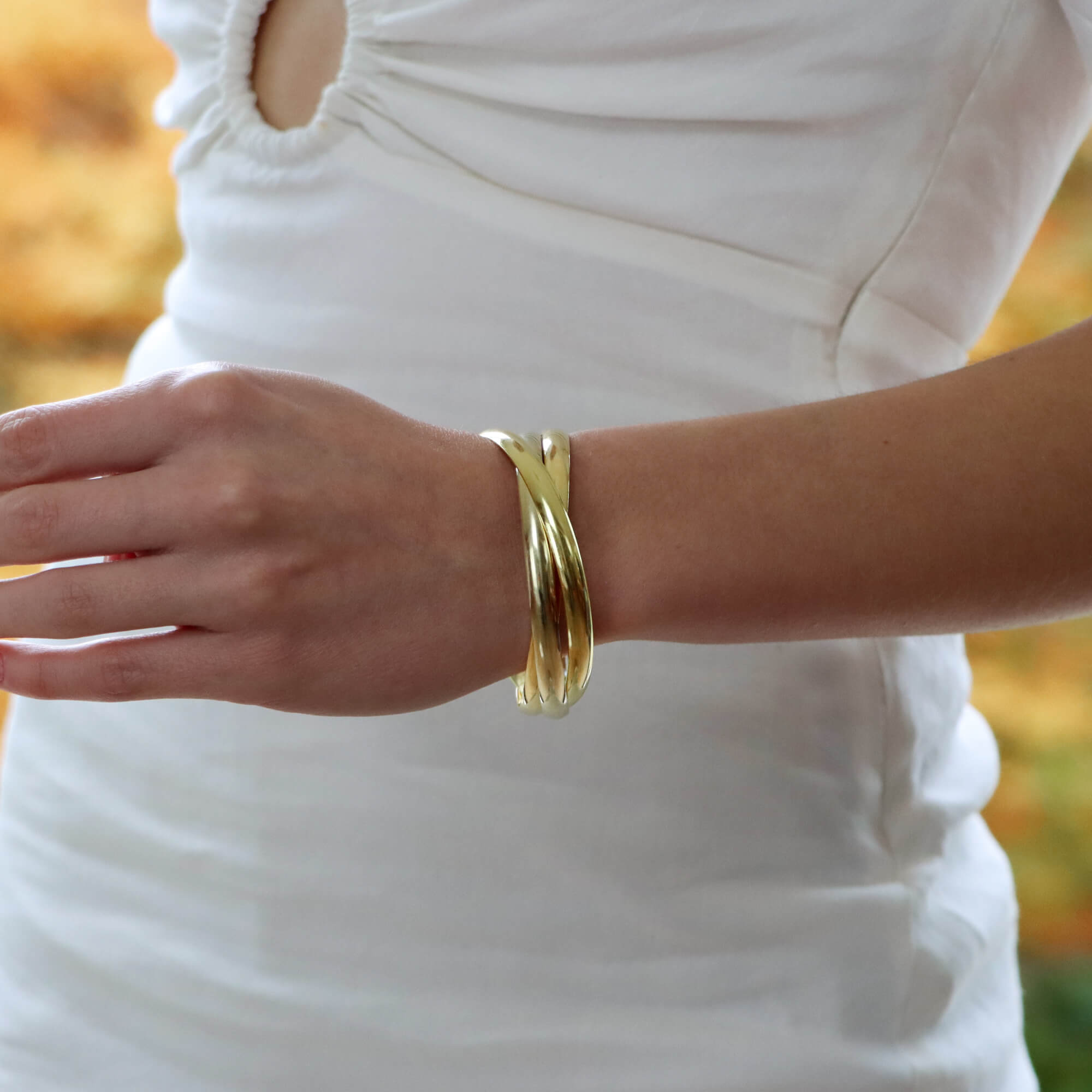Cartier trinity clearance bangle bracelet