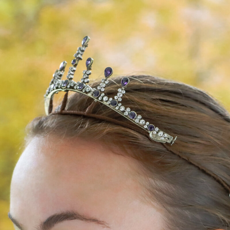 Edwardian Sapphire Convertible Tiara, Necklace and Earrings