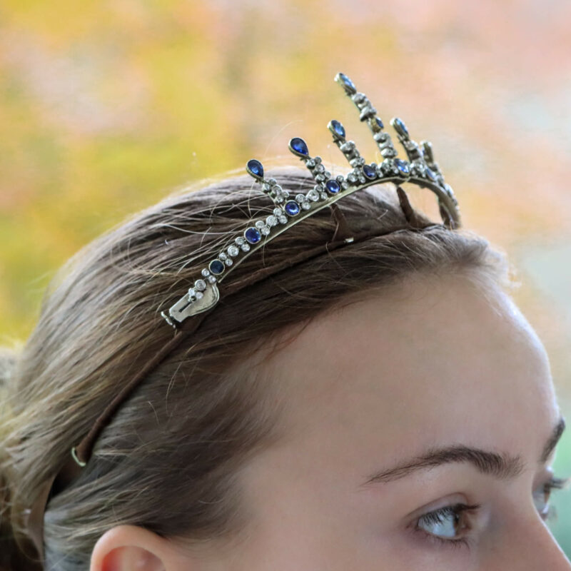 Edwardian Sapphire Convertible Tiara, Necklace and Earrings