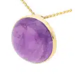 Cabochon Amethyst Pendant