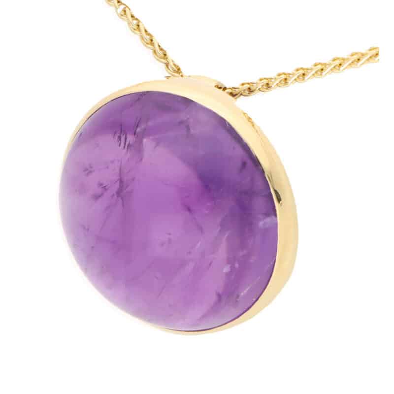 Cabochon Amethyst Pendant