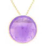 Cabochon Amethyst Pendant