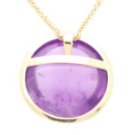 Cabochon Amethyst Pendant